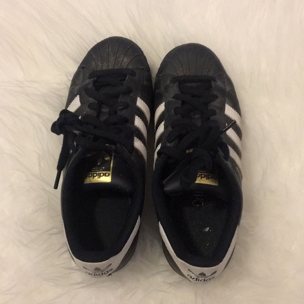 Black Adidas Superstars